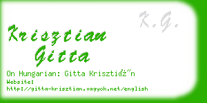 krisztian gitta business card